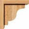 Ekena Millwork Newport Rough Sawn Corbel w/Backplate, Western Red Cedar, 6"W x 8"D x 8"H COR06X08X08NEW01RWR - alternate 4